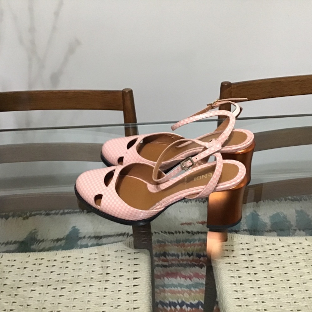 Fendi Colorblock Pattern Sandals - image 2